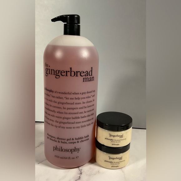 NWT Philosophy the gingerbread man Shampoo Shower Gel & the gingerbread man
